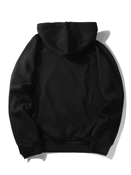 INT - Sculpture Letter Print Hoodies