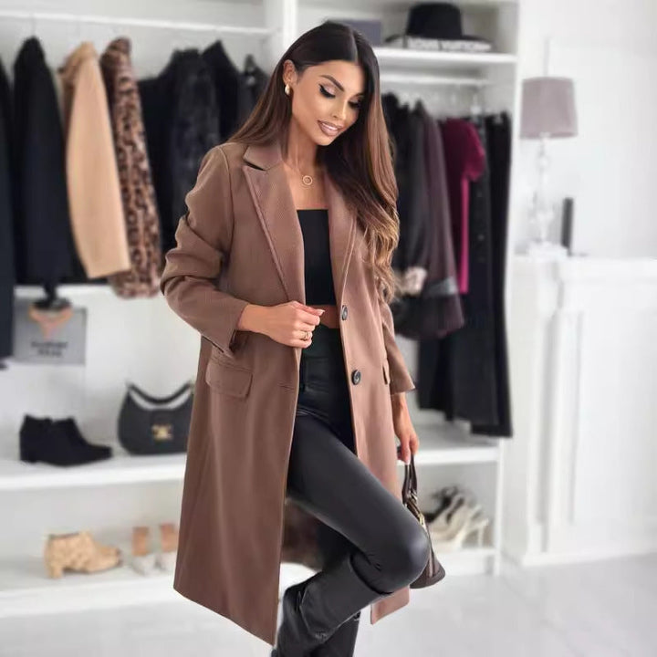 Adele - Crest Structured Longline Coat