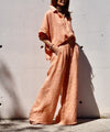 Zoe - Oversized Linen Shirt and Wide-Leg Pants Set