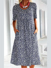 Amara | Stylish Floral Print Midi Dress
