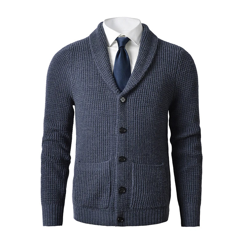 MARTIN - Men’s Shawl Collar Knit Cardigan