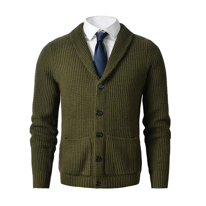MARTIN - Men’s Shawl Collar Knit Cardigan