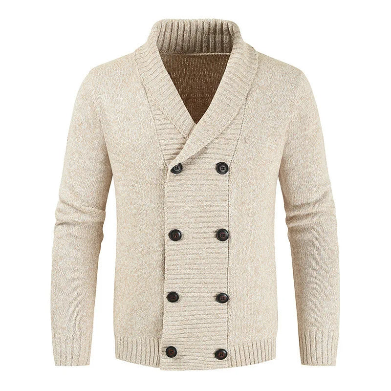 NASH - Men’s Double-Breasted Knit Cardigan