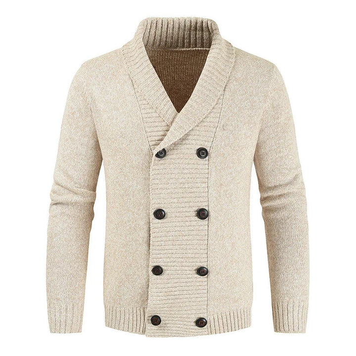 NASH - Men’s Double-Breasted Knit Cardigan