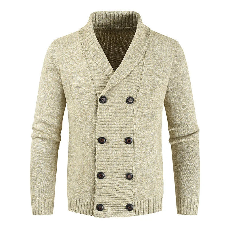 NASH - Men’s Double-Breasted Knit Cardigan
