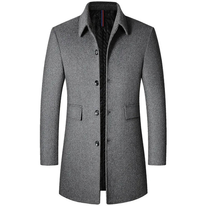 EDGAR – Long Wool Blend Coat for Men