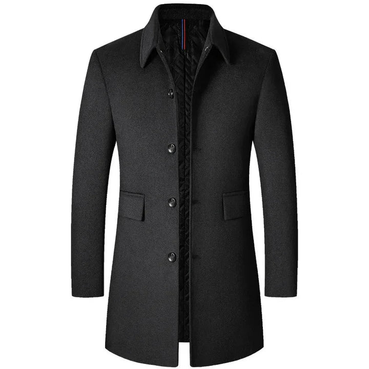 EDGAR – Long Wool Blend Coat for Men