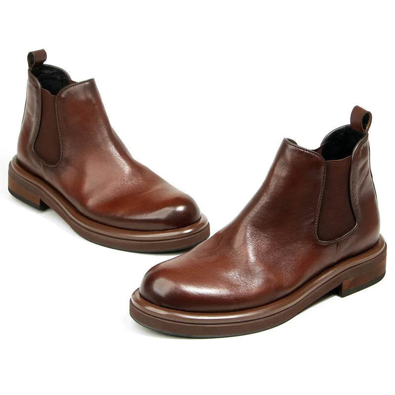 ARLO – Retro Leather Chelsea Boots for Men
