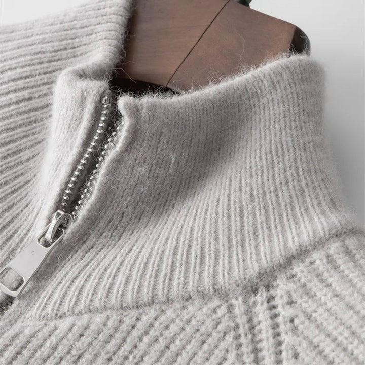 BENNO – Men’s Zip-Neck Knit Pullover Vest