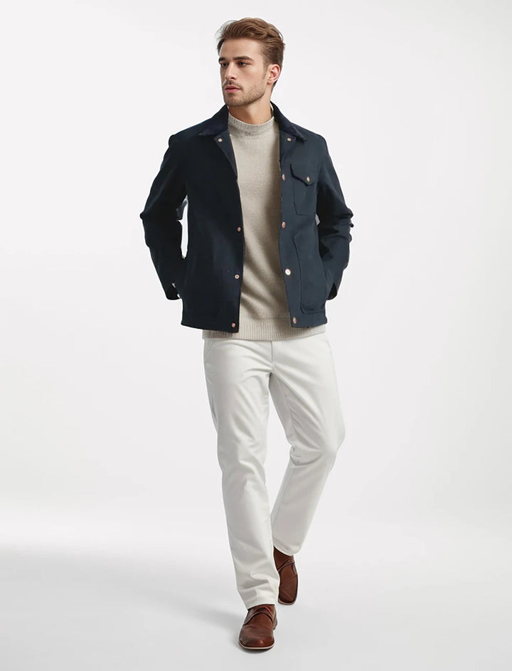 LUCA – Men’s Minimalist Button-Up Jacket