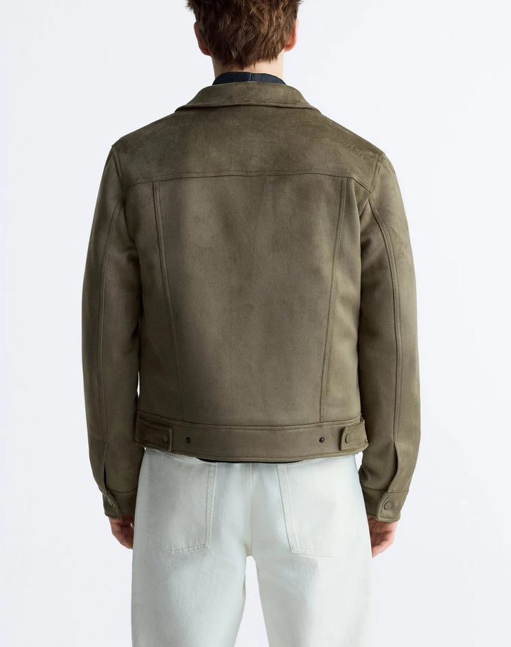 JAMES – White Zip-Up Casual Jacket