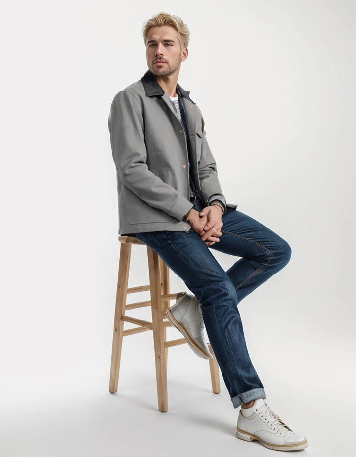 LUCA – Men’s Minimalist Button-Up Jacket