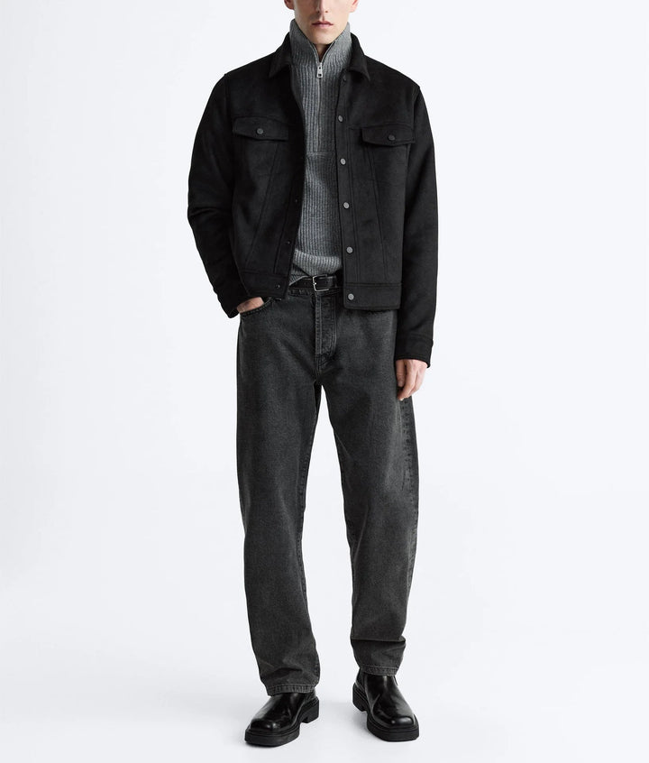 JAMES – White Zip-Up Casual Jacket