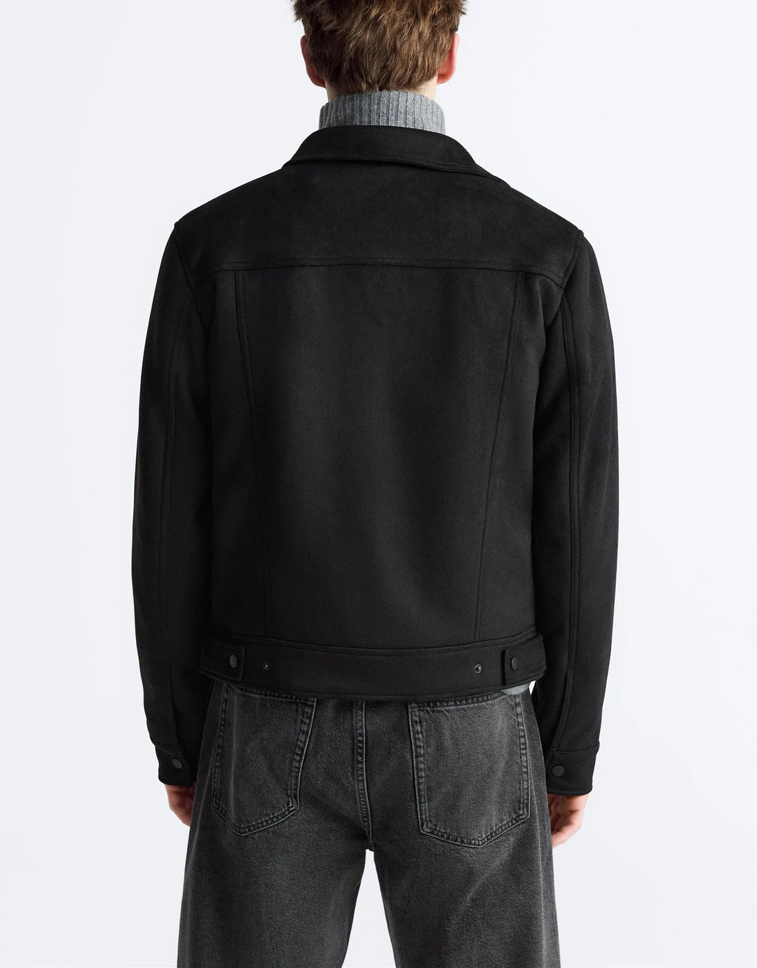 JAMES – White Zip-Up Casual Jacket