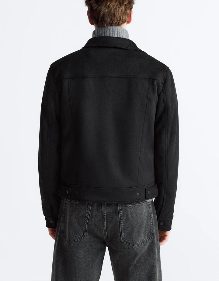 JAMES – White Zip-Up Casual Jacket