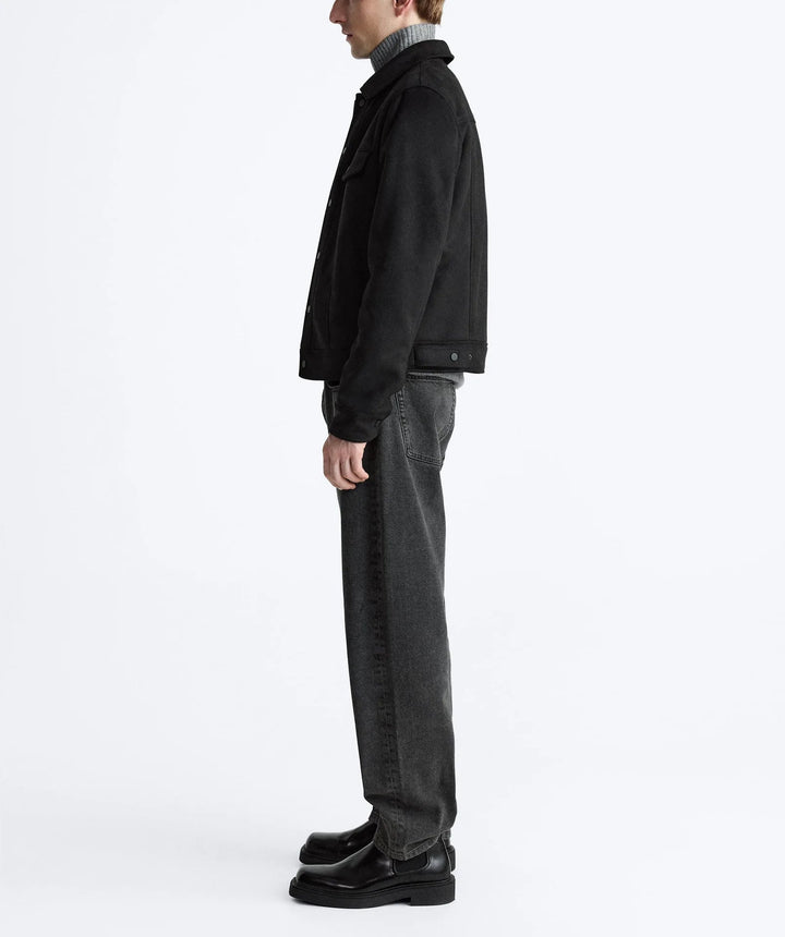 JAMES – White Zip-Up Casual Jacket