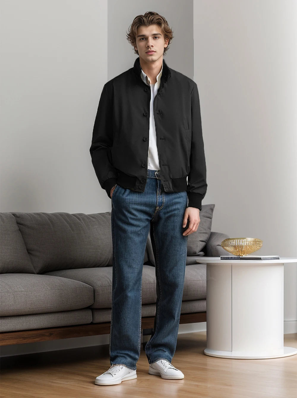 ARES - Men’s High-Collar Smart Buttoned Jacket