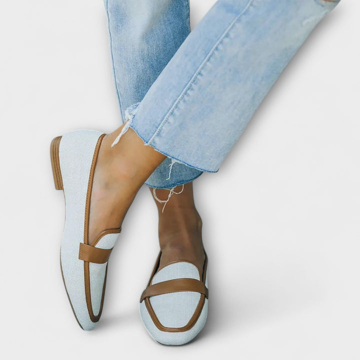 Elowen – Retro Leather Loafer in Casual Style