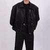 ENZO – Vegan Leather Bomber Jacket for Men