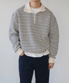 AHRI – Striped Half-Zip Knit Jumper