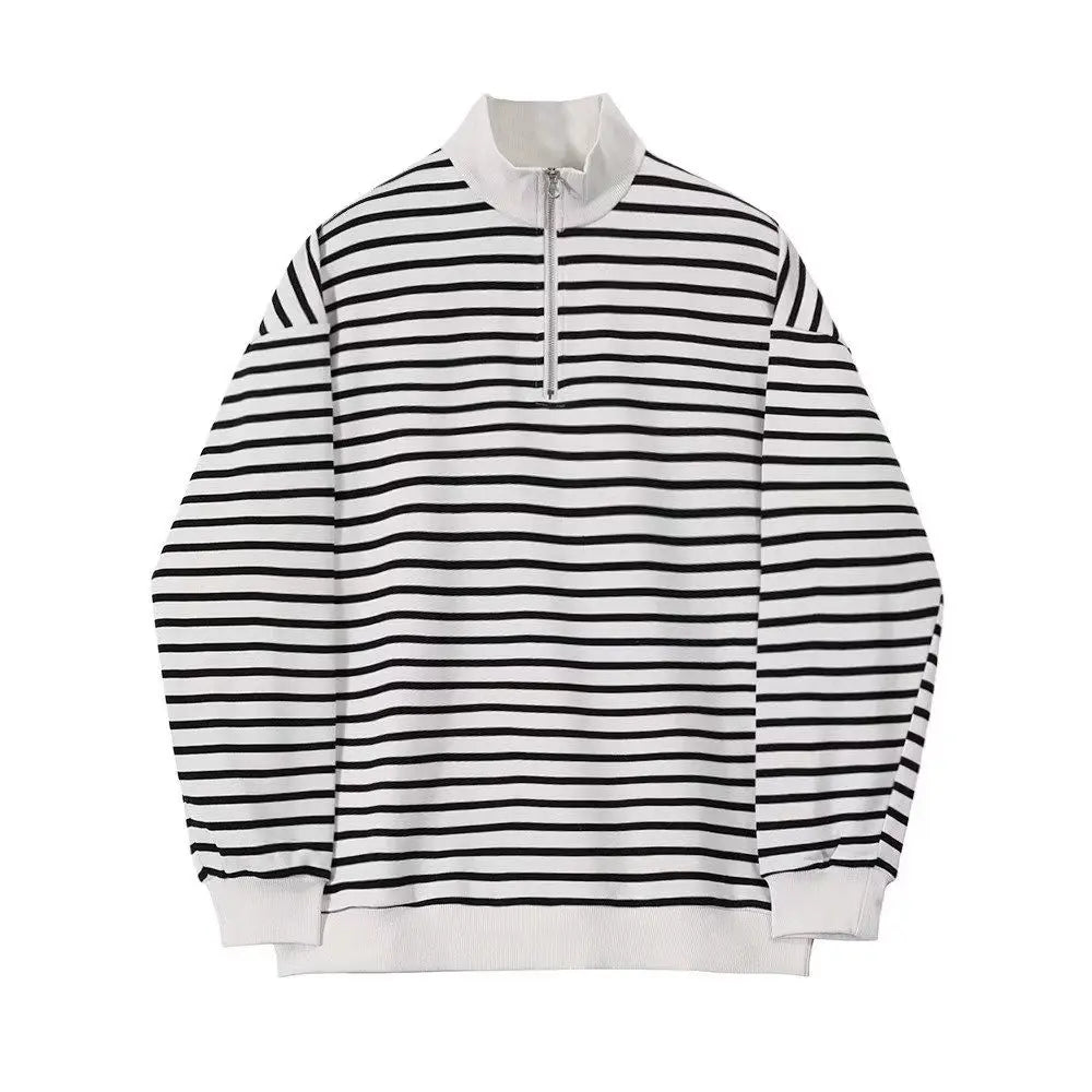 AHRI – Striped Half-Zip Knit Jumper