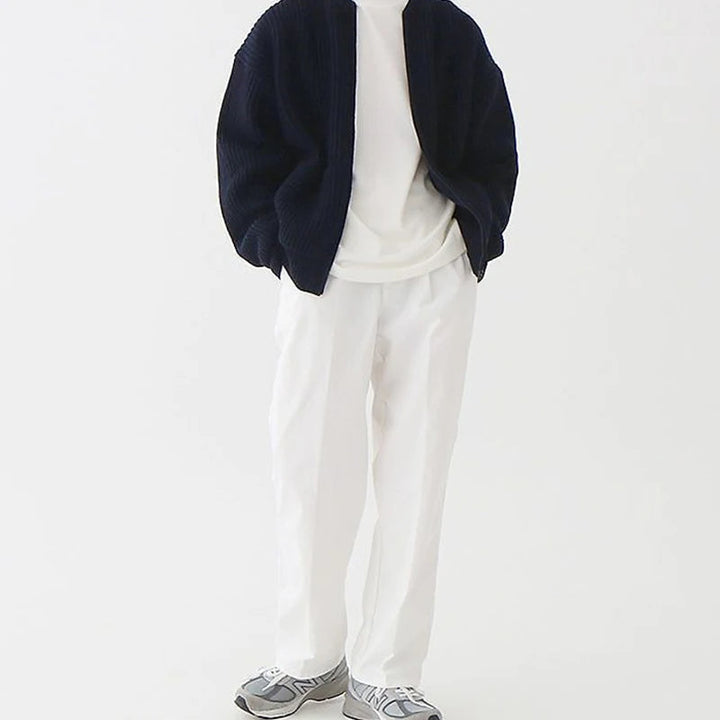 COLD – Oversized Ribbed Knit Jumper