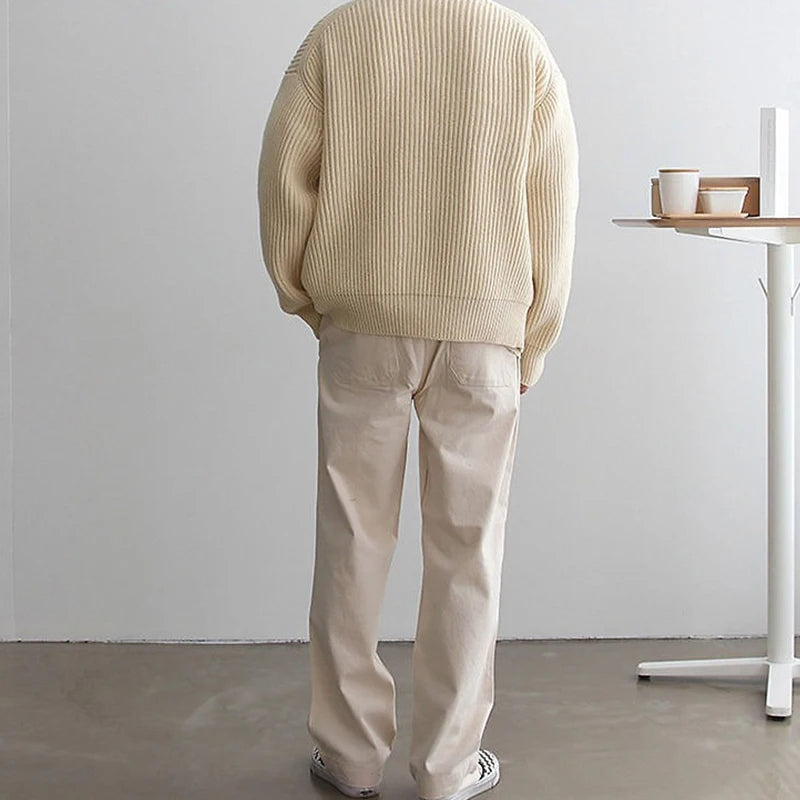 COLD – Oversized Ribbed Knit Jumper