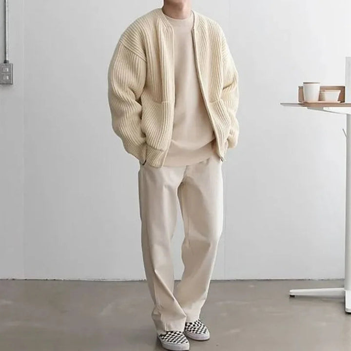 COLD – Oversized Ribbed Knit Jumper