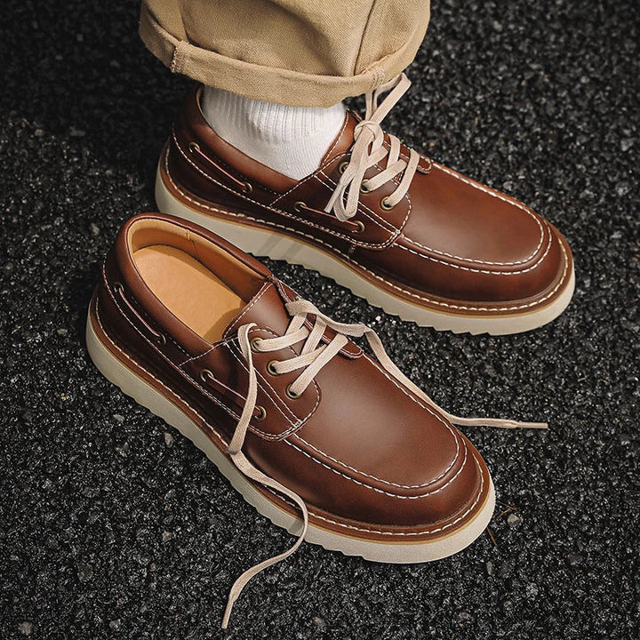 LORENZO – Classic Leather Boat Shoes for Men