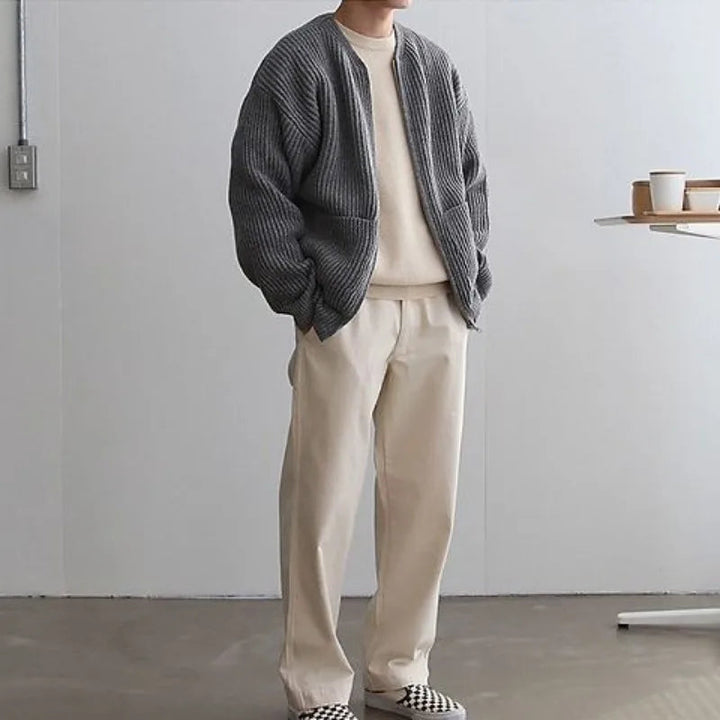COLD – Oversized Ribbed Knit Jumper