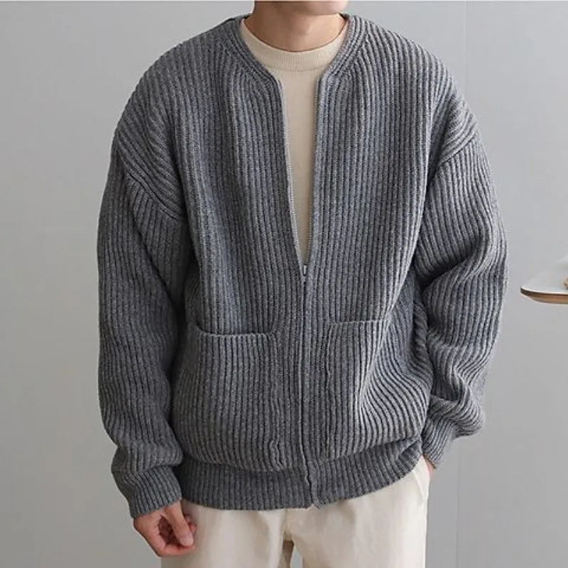 COLD – Oversized Ribbed Knit Jumper
