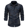 CHASE – Men's Button-Up Denim Shirt
