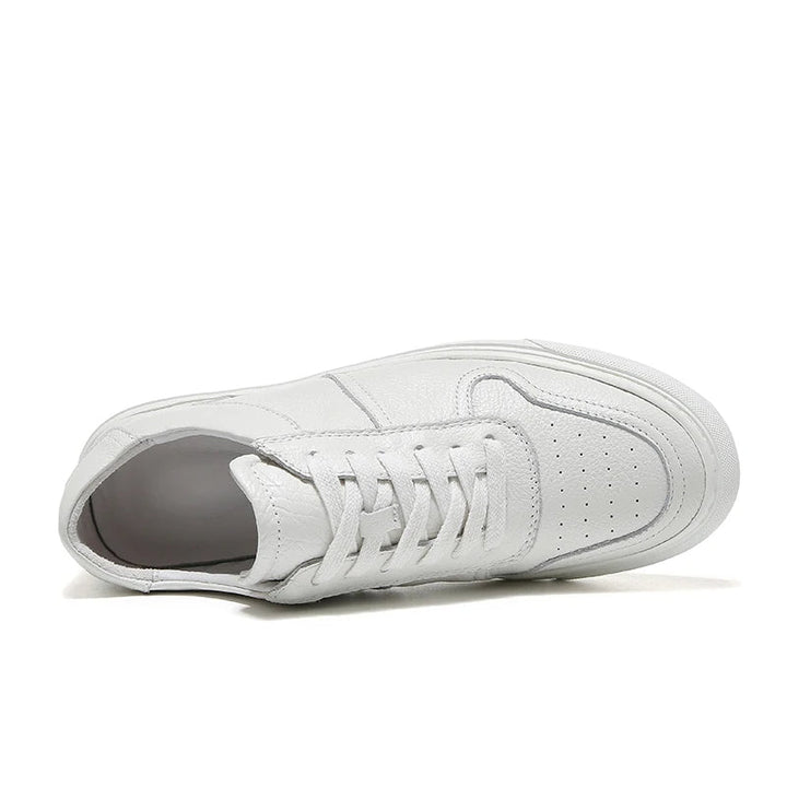 STARK – Classic White Leather-Style Casual Sneakers