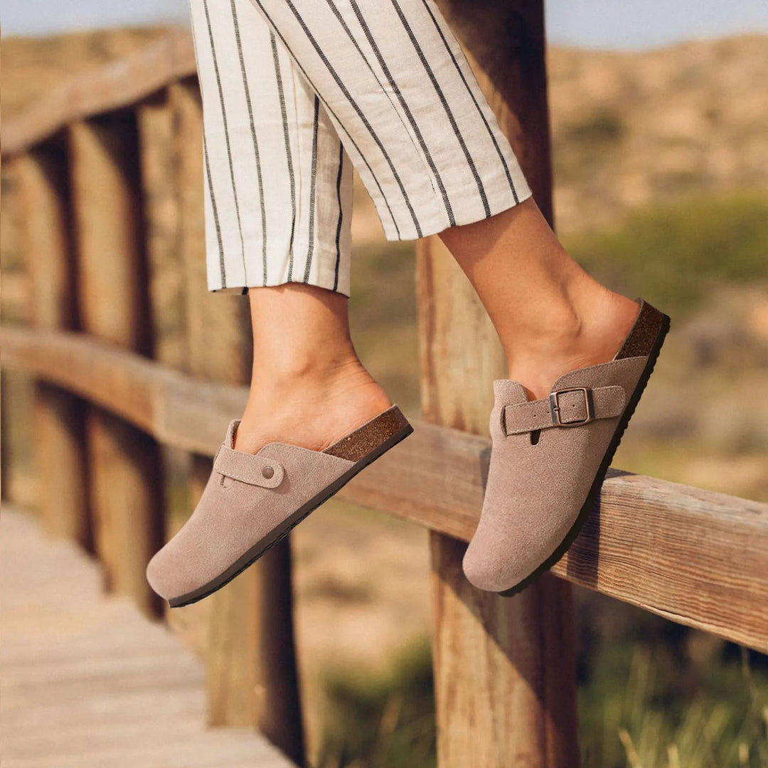 XIMENA - Cork Slip-On Sandals