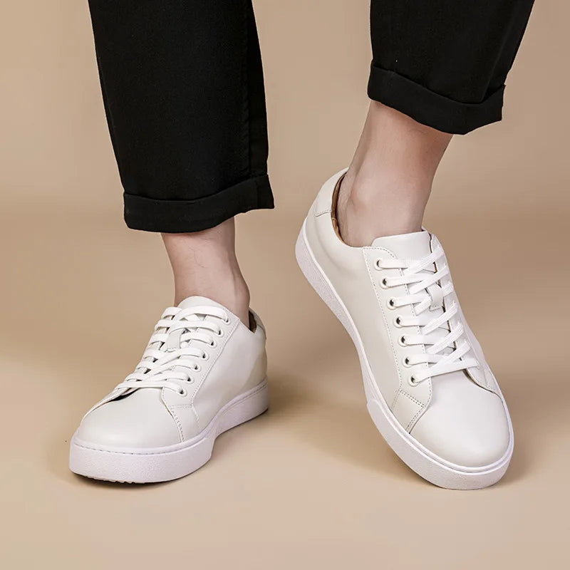 LEONARD – Classic Low-Top Leather Sneakers for Men