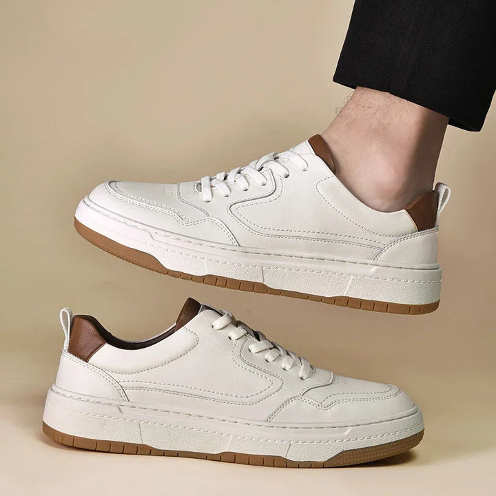 WAYAN – Casual Vegan Leather Lace-Up Sneakers