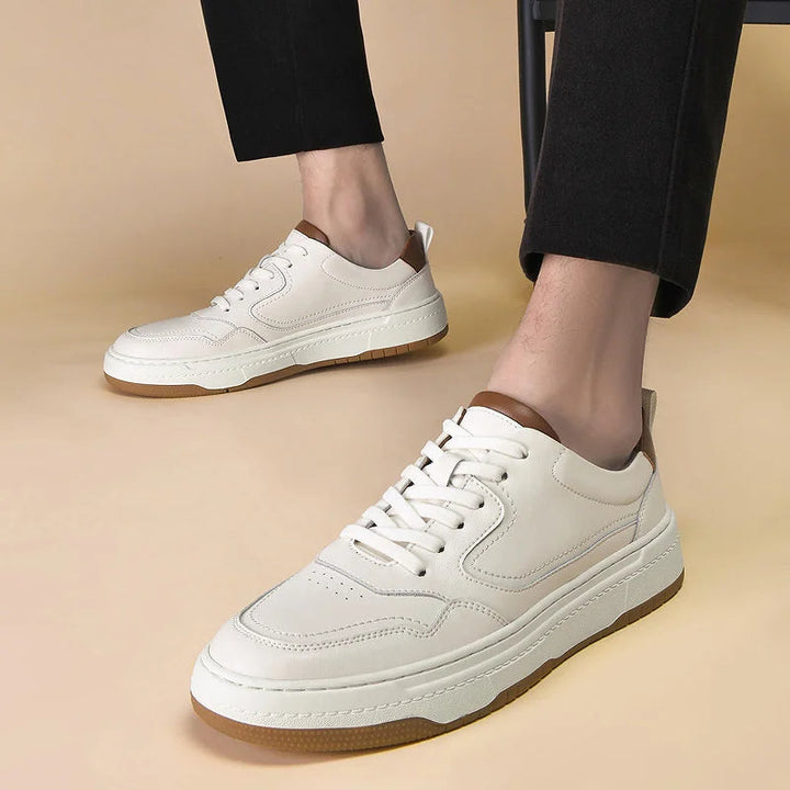 WAYAN – Casual Vegan Leather Lace-Up Sneakers