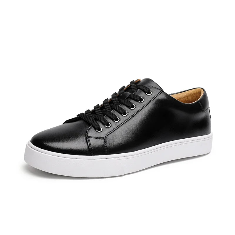 LEONARD – Classic Low-Top Leather Sneakers for Men