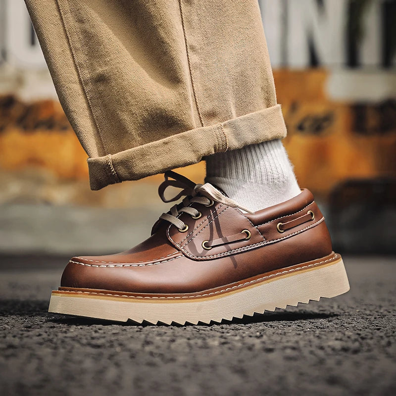 LORENZO – Classic Leather Boat Shoes for Men