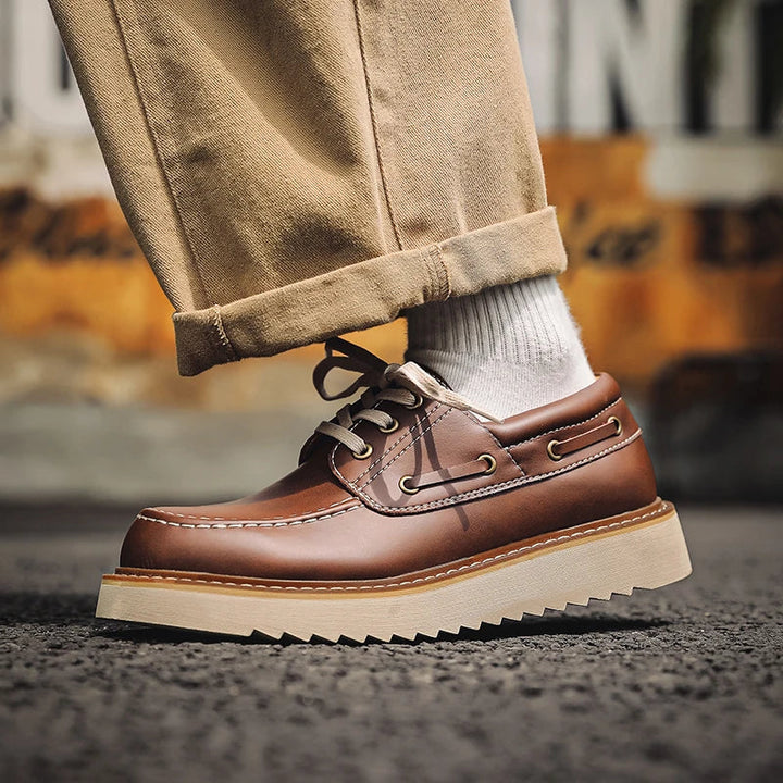 LORENZO – Classic Leather Boat Shoes for Men