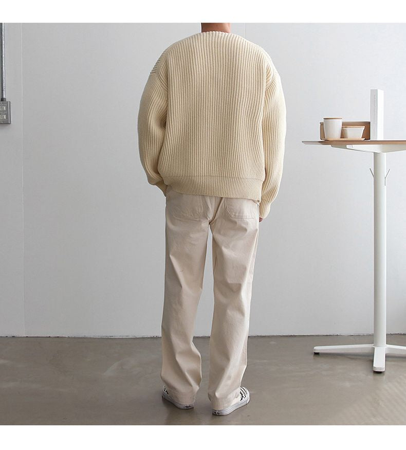 NYCAR – Men's Zip-Up Knitted Cardigan