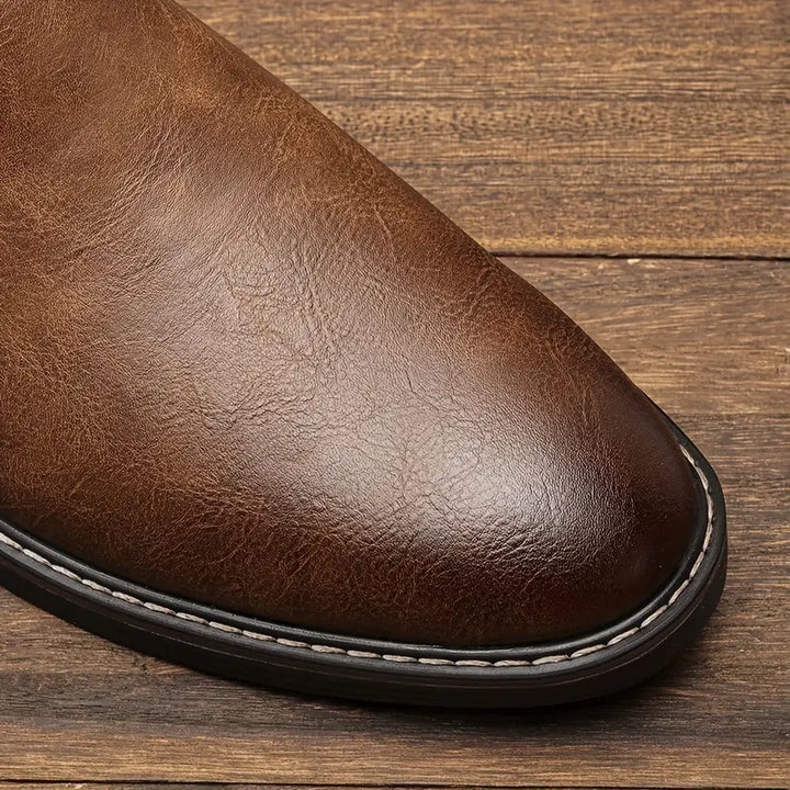 MASON -  Handcrafted Brown Leather Chelsea Boots