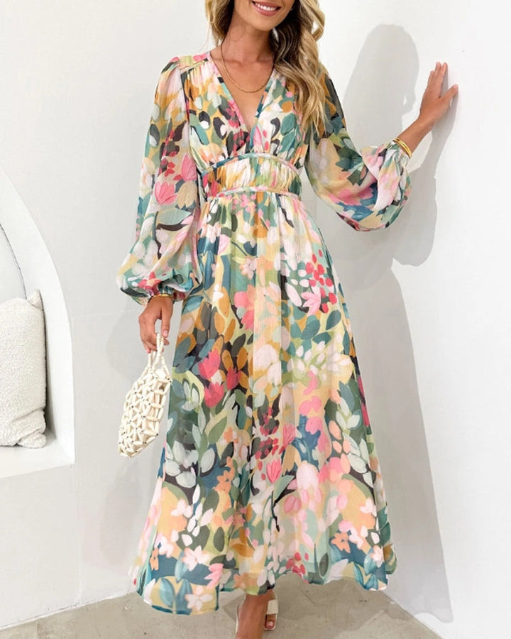 Taylor - Elegant Floral Maxi Dress