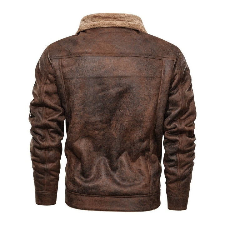 BILLY - Suede Biker Jacket with Lambswool Lining
