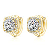 Nadine square earrings | Gold 18k