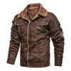 BILLY - Suede Biker Jacket with Lambswool Lining