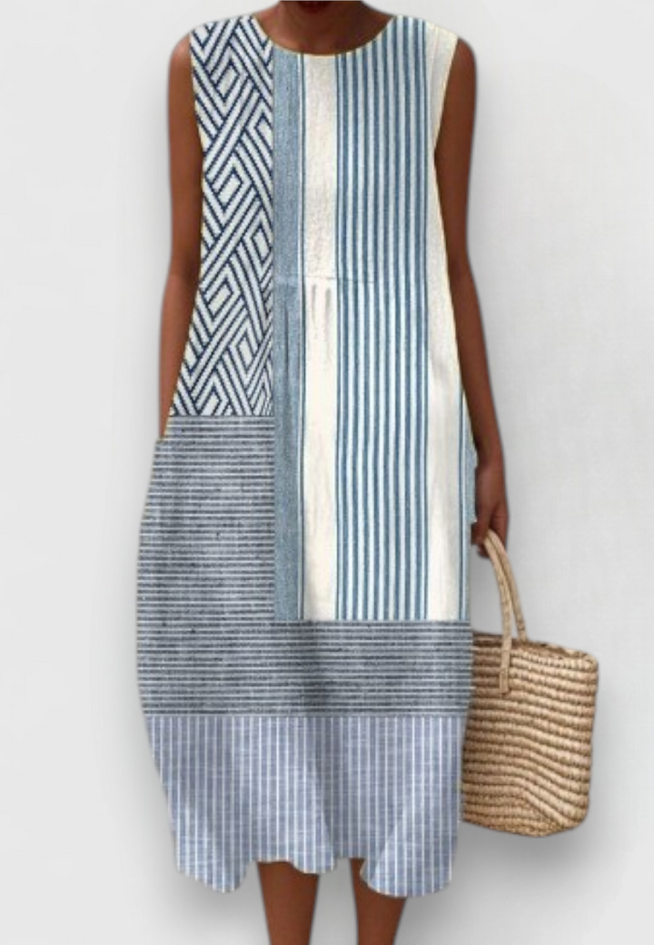 Alizhyah | Elegant Ocean Blue Dress