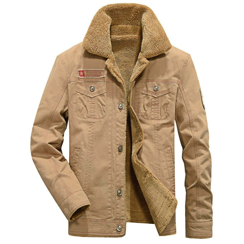 AKE - Men's Biker Jacket with Lining